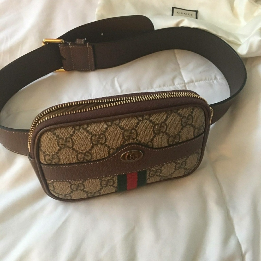 Ophidia gg supreme canvas belt bag